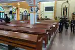 Pastikan Ibadah Aman, Tim Jibom Sterilisasi Gereja HKBP Lubuk Baja Batam