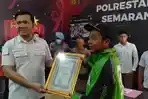 Berhasil Kejar Pelaku Begal Payudara, Ojek Online Ini Dapat Penghargaan dari Polrestabes Semarang
