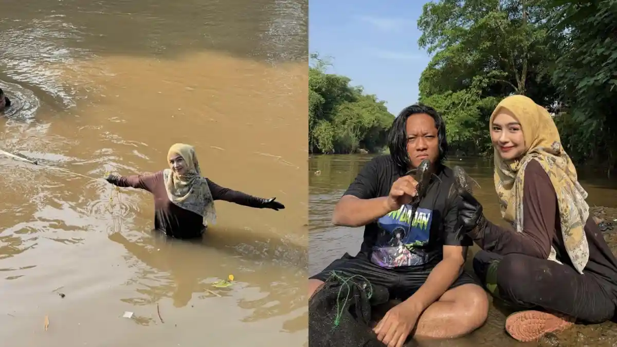 Setengah Tubuhnya Basah Kuyup, Kesibukan Ria Ricis Usai Oplas Hidung ...