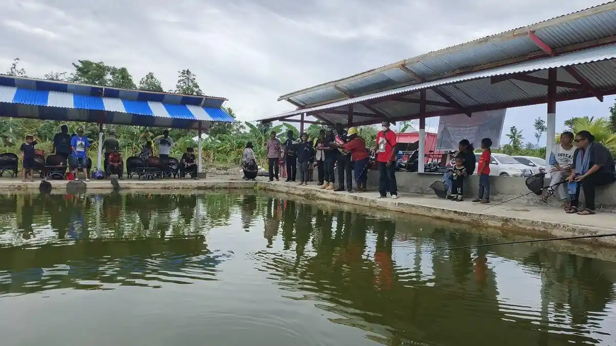 Kampung Nawaripi Mimika Terus Kembangkan BUMDes, Salah Satunya Lomba Memancing 