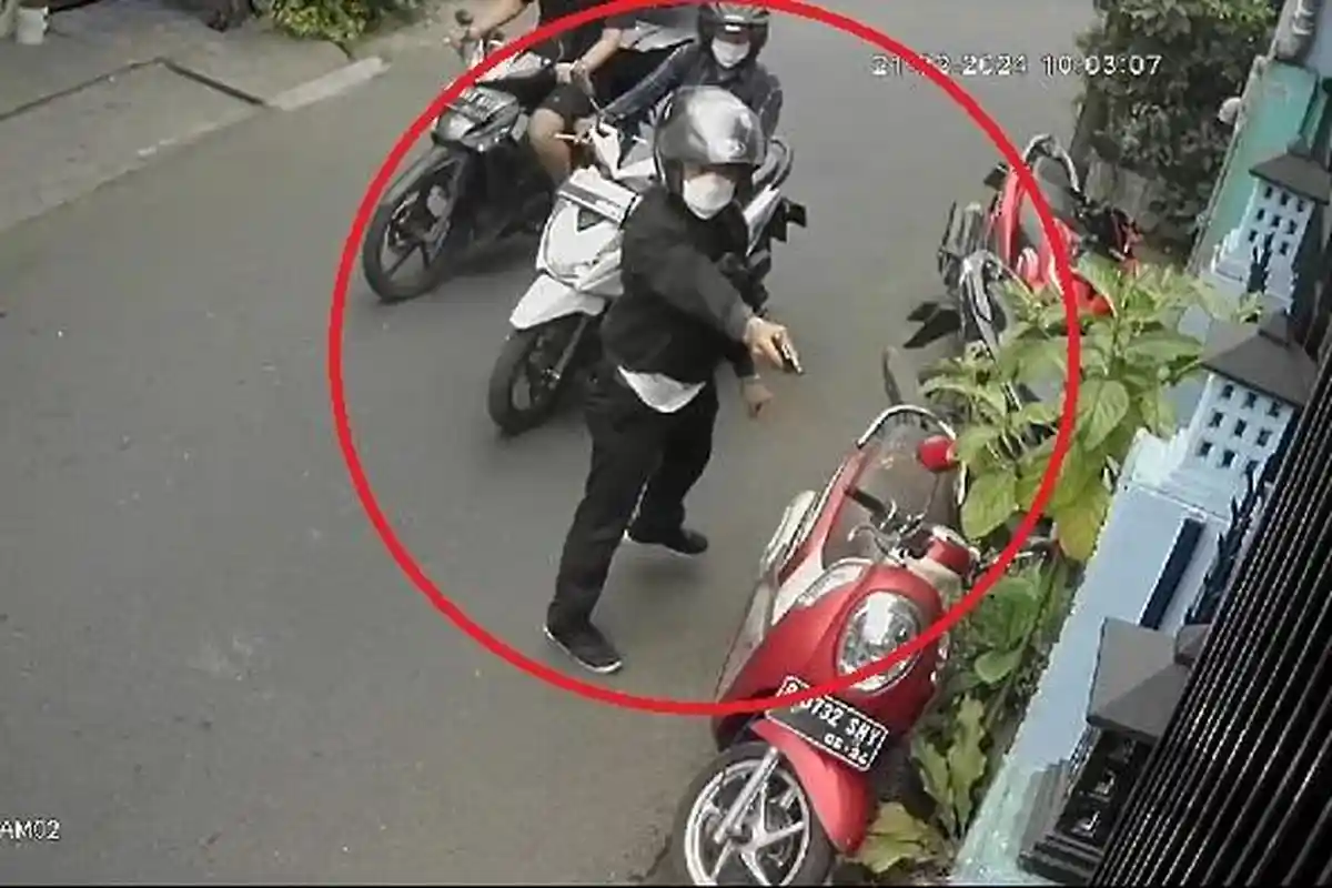 Maling Motor Umbar Tembakan Setelah Gagal Curi Motor di Kemanggisan Pulo Palmerah