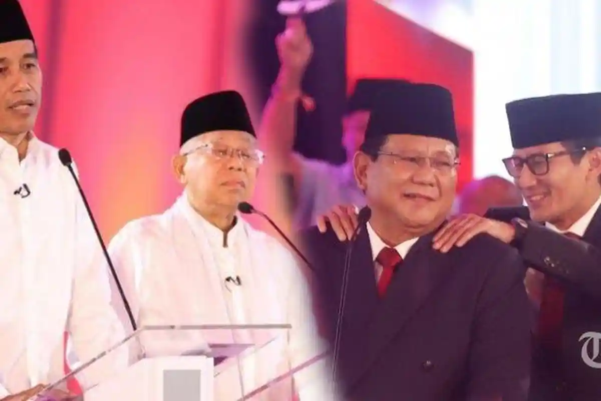 Paling Update Quick Count Pilpres 2019, Saiful Mujani: Jokowi 55,33% Prabowo 44,67%, Data Masuk 46%