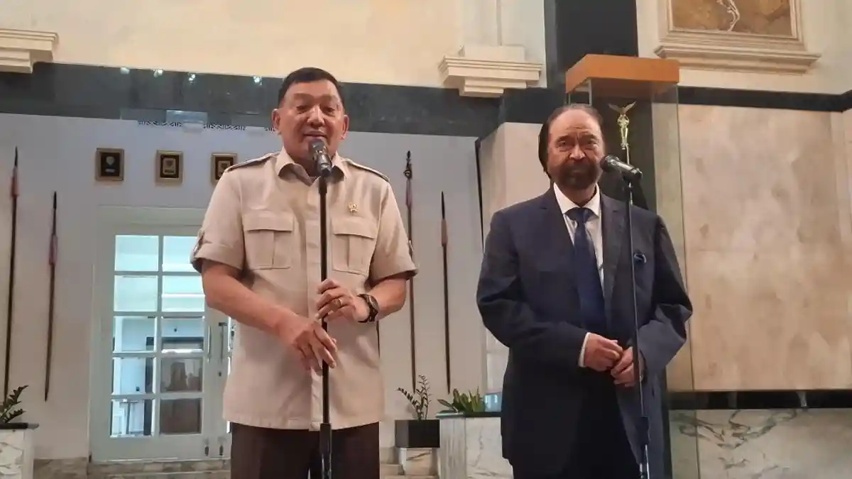 Bertemu Menhan Sjafrie, Surya Paloh: Diskusi dari Hati ke Hati