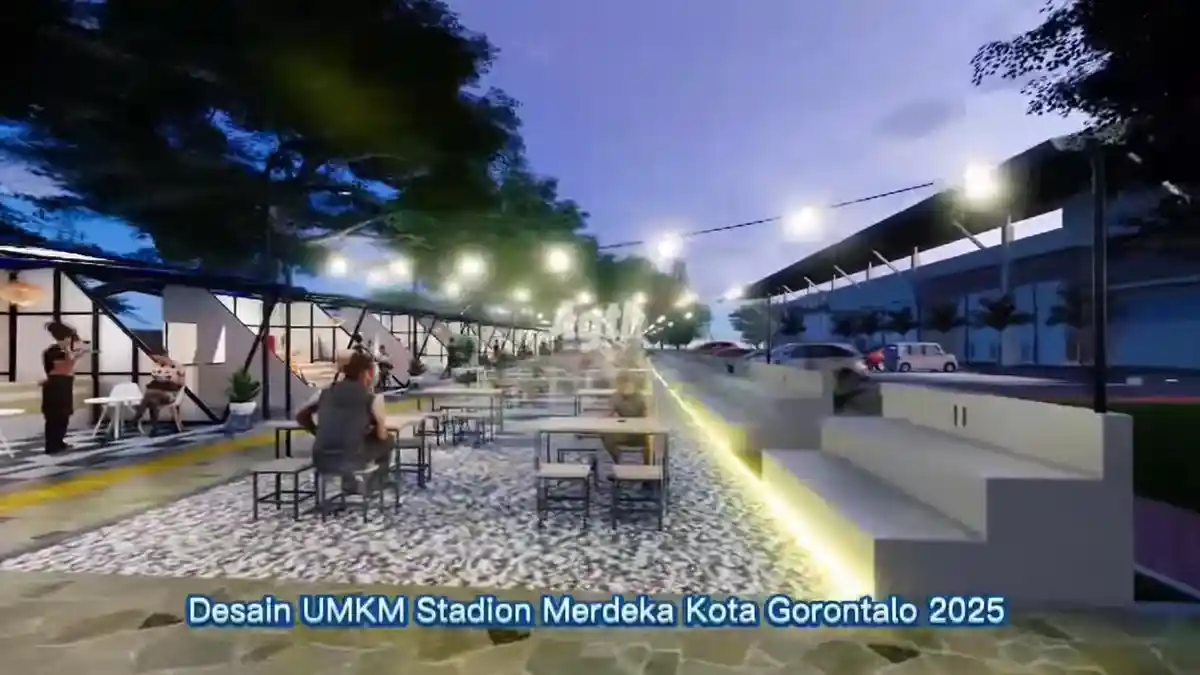 Bakal Ada Food Court Estetik di Stadion Merdeka Kota Gorontalo, Dana Rp 600 Juta Disiapkan Dispar