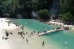 Wisata Tamborasi Sungai Terpendek di Dunia saat Liburan Lebaran
