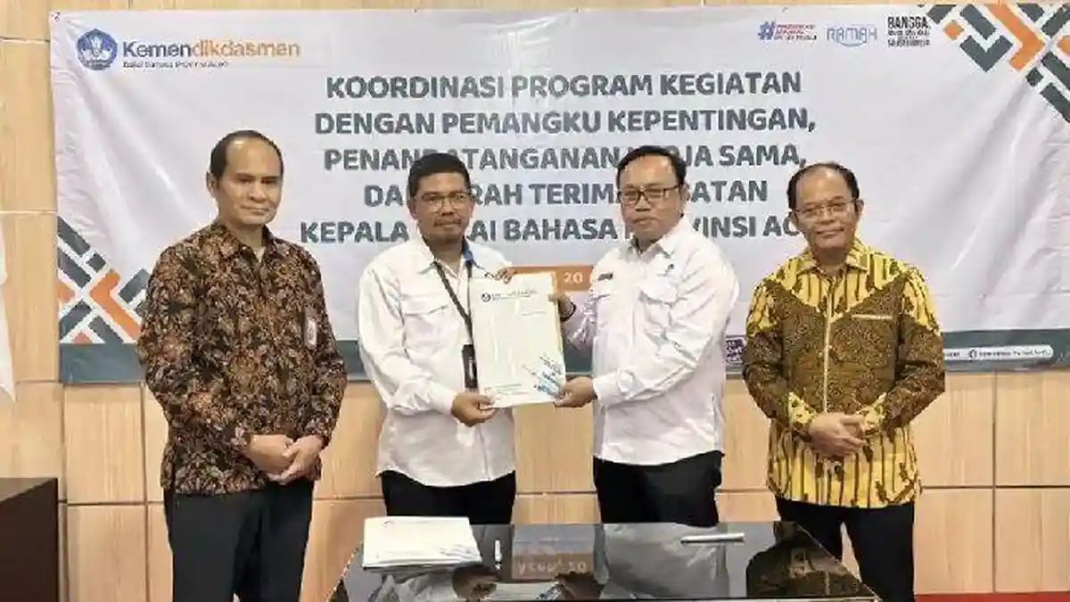 Muhammad Irsan Resmi Jabat Kepala Balai Bahasa Aceh, Dorong Penguatan Bahasa dan Budaya Aceh