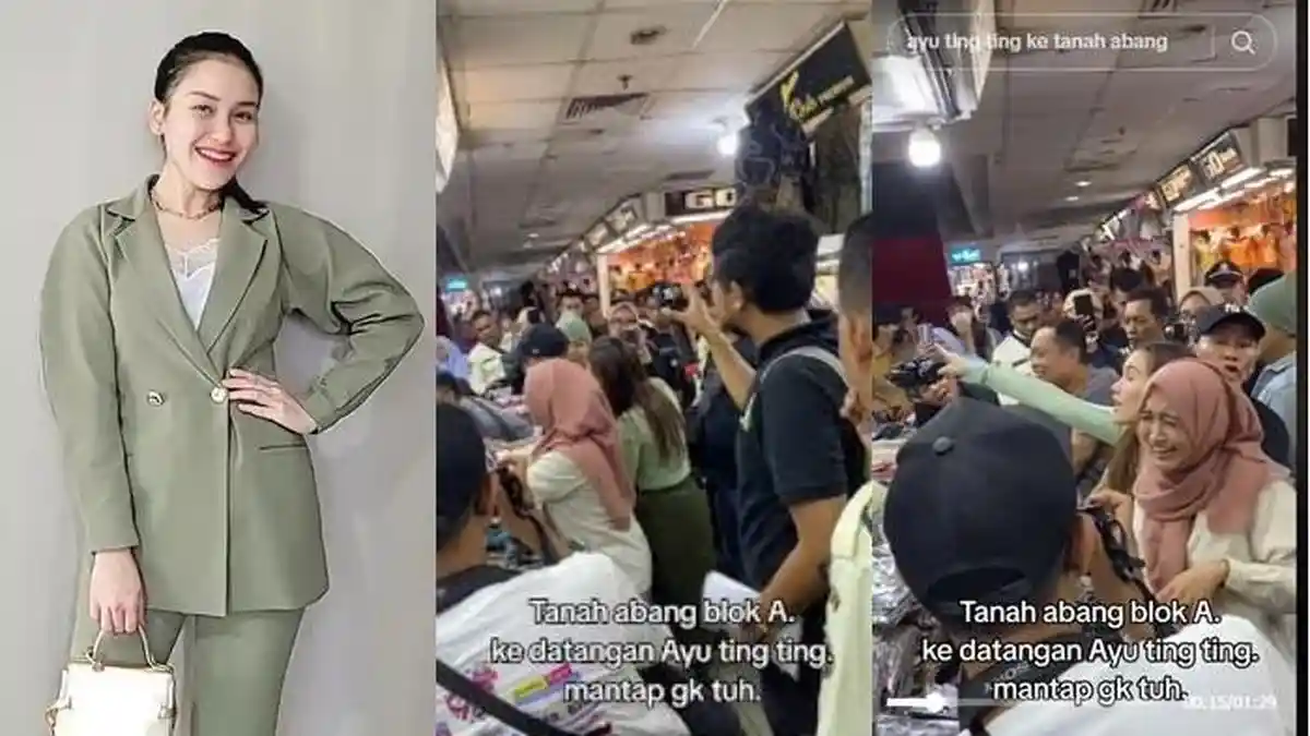 Ayu Ting Ting Senang Bisa Ramikan Pasar Tanah Abang