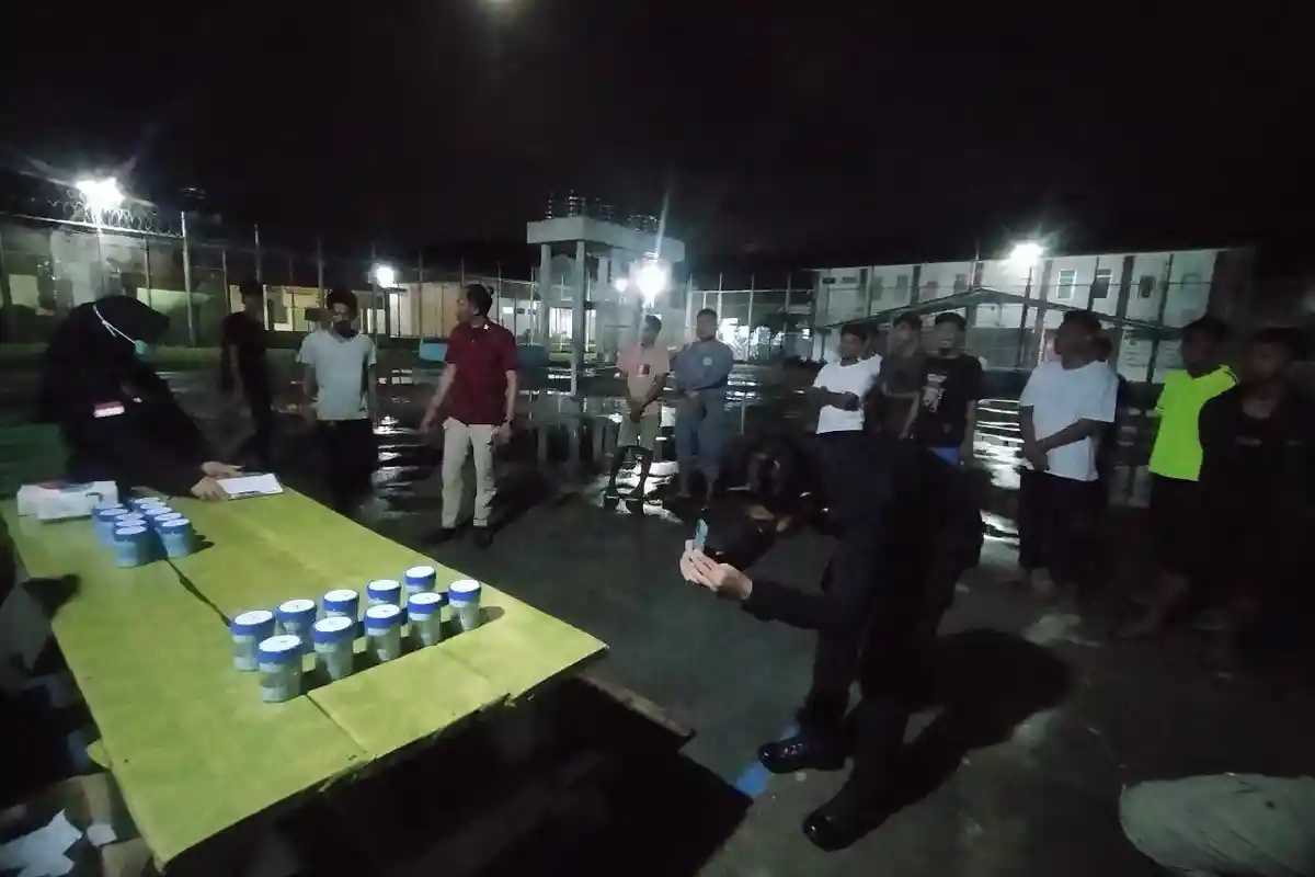 BNN Kabupaten Pohuwato Lakukan Tes Urine Warga Binaan di Lapas, 1 Positif