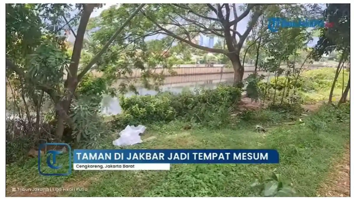 Taman di Bantaran Kali Jalan Daan Mogot Jakbar Disebut Tempat Prostitusi Sesama Jenis