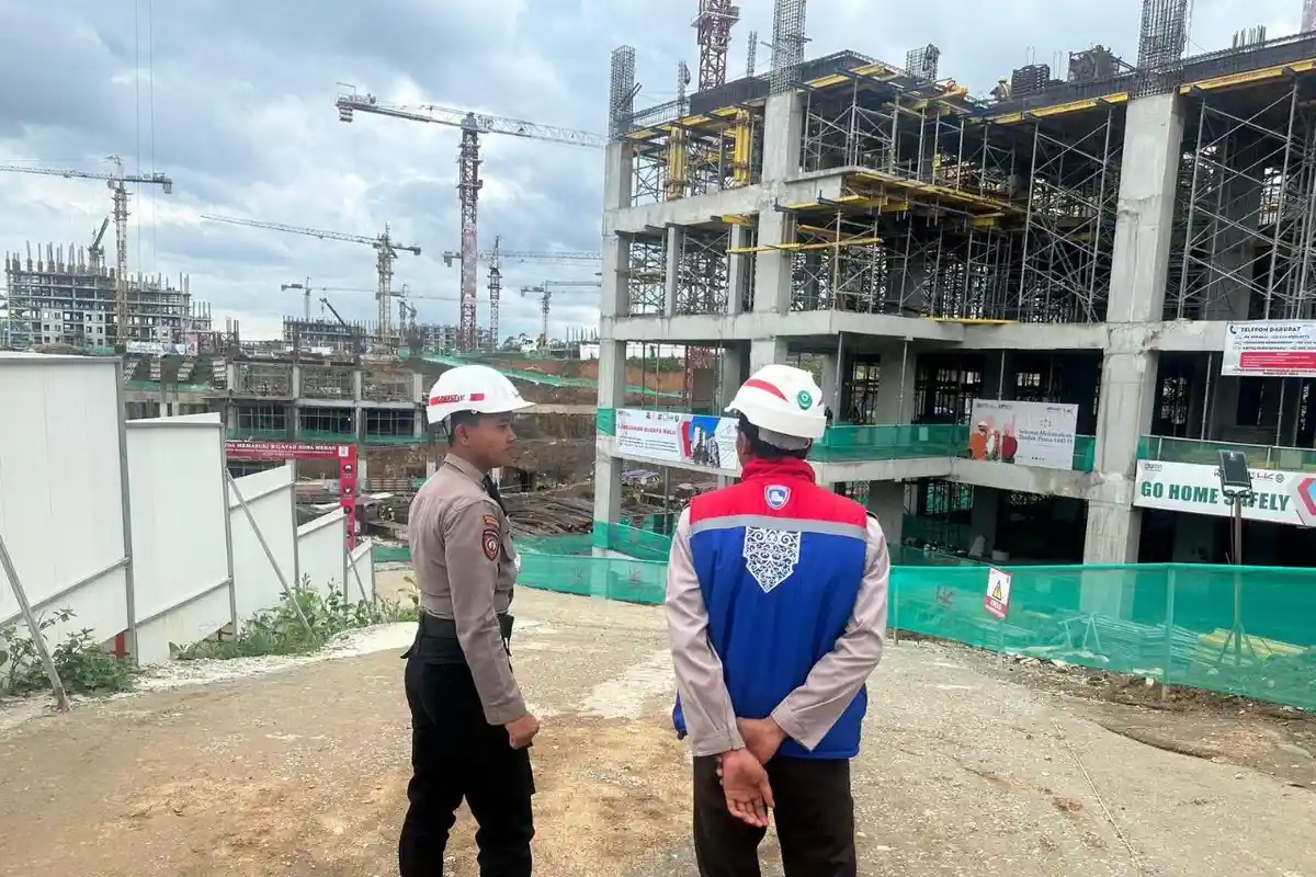 Pastikan Keamanan Proyek Pembangunan IKN Nusantara, Satgas Ops Nusantara Mahakam Rutin Patroli