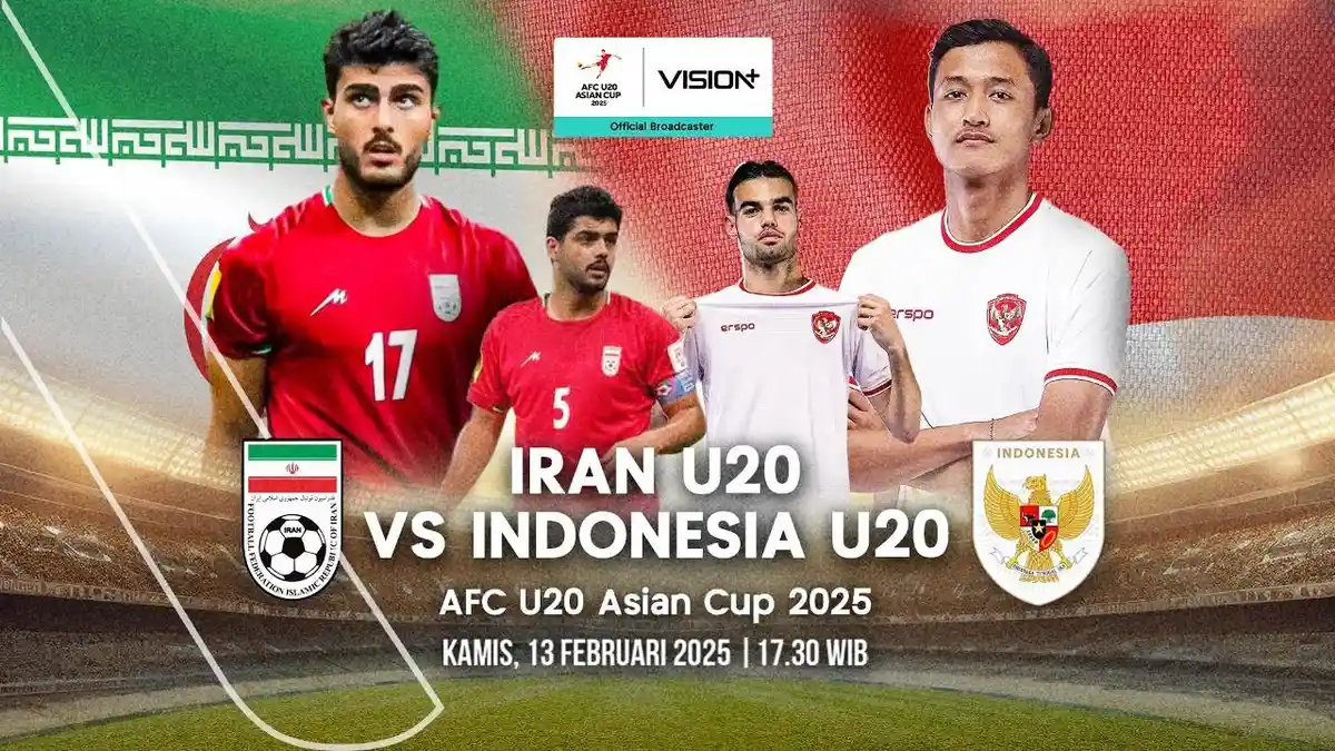 LIVE RCTI GTV Vision Plus IRAN vs INDONESIA AFC U20 Asian Cup Siaran ...