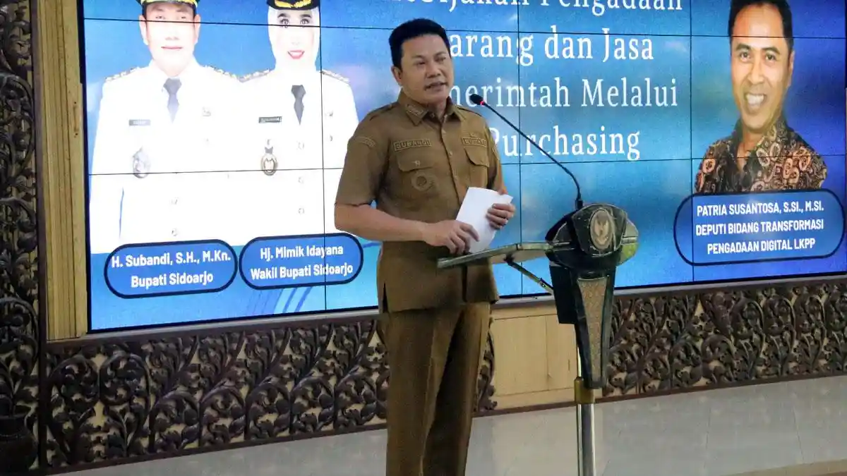 Pemkab Sidoarjo Genjot E-Purchasing 2026, Bupati Subandi Tekankan Transparansi