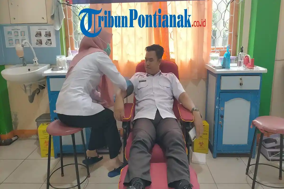 Imigrasi Singkawang Gelar Donor Darah Peringati Hari Bakti Kemenimipas Ke-1