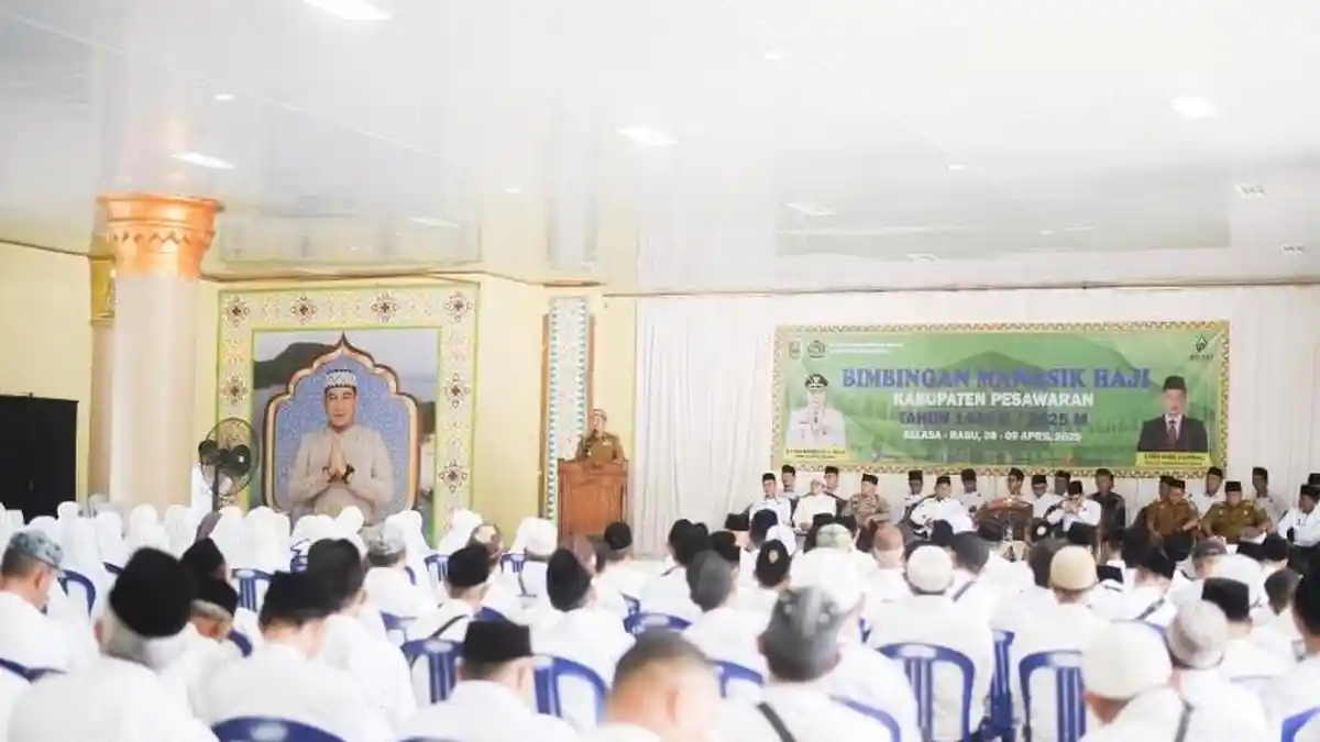 193 Calon Jemaah Haji Pesawaran Ikuti Manasik di Islamic Center