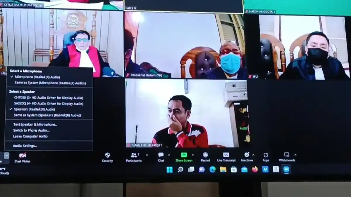 Divonis Bebas, Kepala UPTJJ Tarutung Menangis, Tak Terbukti Korupsi Pekerjaan Peningkatan Jalan