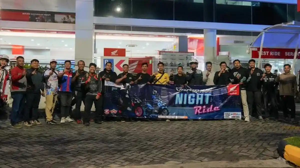 Night Ride Naik Vario 125 Terbaru Bareng Tunas Dwipa Matra Berlangsung Seru