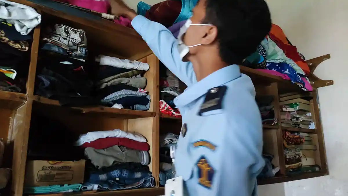 Seusai Apel Petugas Lapas Kalianda Lamsel Geledah Seluruh Blok Warga Binaan