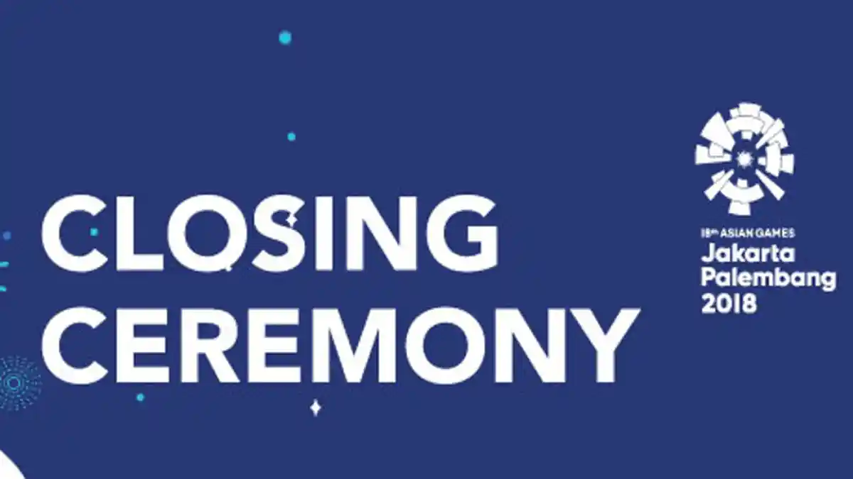 Live Streaming, Siaran Langsung Upacara Penutupan atau Closing Ceremony Asian Games, Hujan