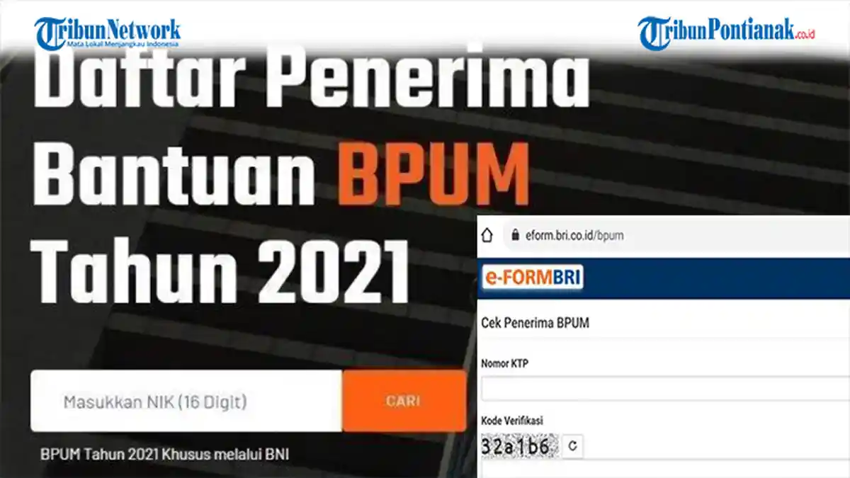 BLT UMKM Cair September 2021, Cek UMKM BNI di https://banpresbpum.id atau eform.bri.co.id/bpum