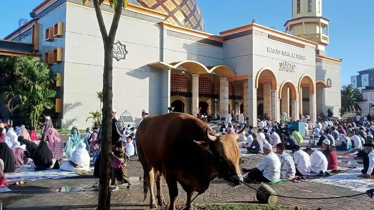 Ribuan Warga Salat Idul Adha di Masjid Raya Al-Fatah Ambon