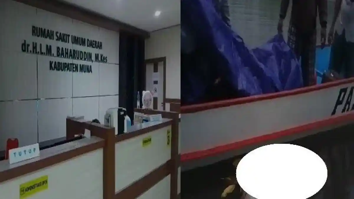 Mayat Pria yang Ditemukan di Perairan Lambiku Muna Sultra Masih Berada di RSUD dr LM Baharuddin Raha