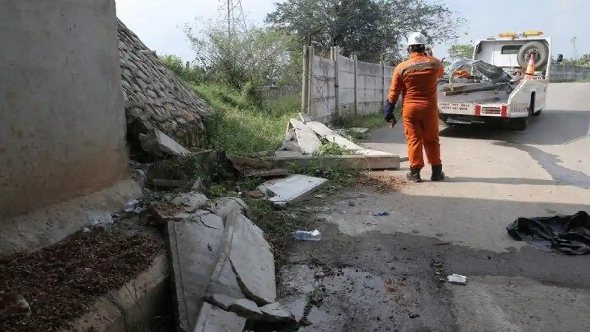 Bos Walet Tewas Setelah Mobil yang Ditumpanginya Terjun Bebas ke Bawah Jalan Tol