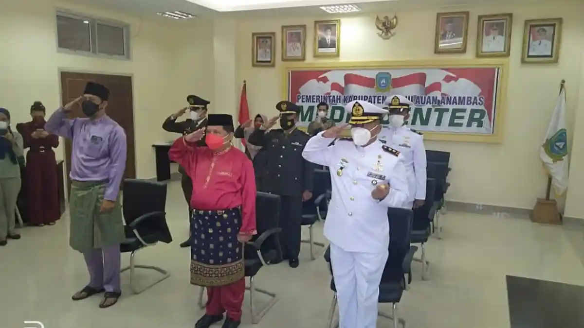 Wakil Bupati Anambas Hadiri Upacara Peringatan Hari Lahir Pancasila secara Virtual