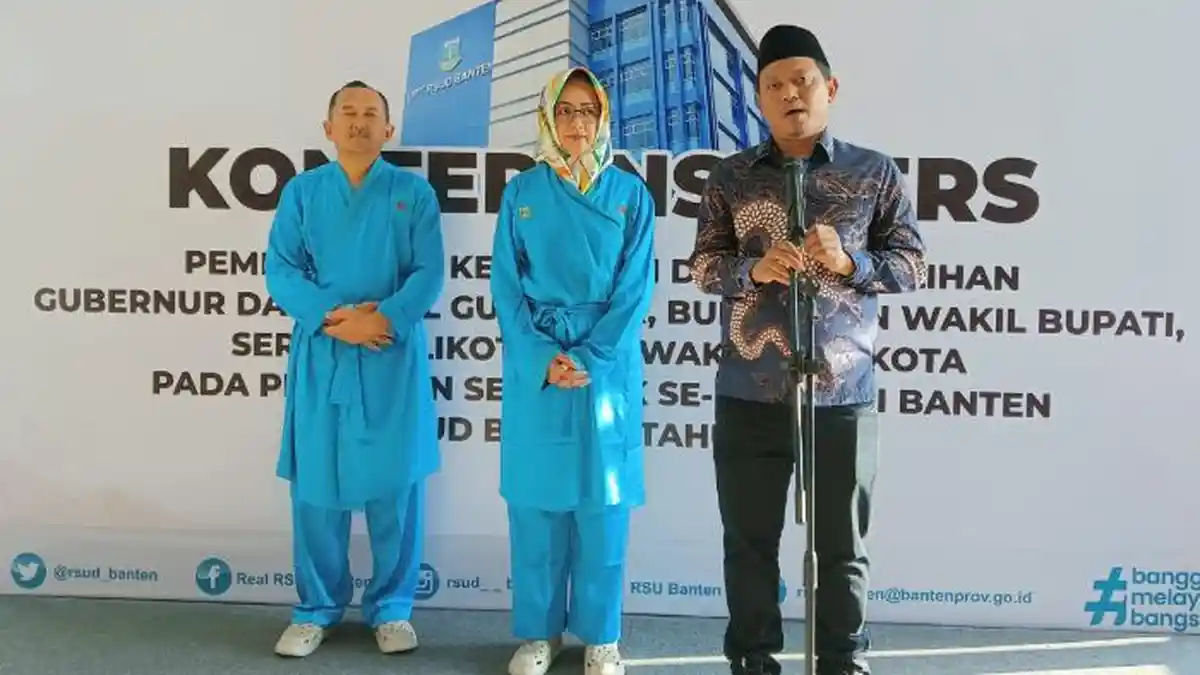 Momen Airin-Ade Jalani Tes Kesehatan di RSUD Banten, Berharap Lancar dan Hasilnya Memuaskan