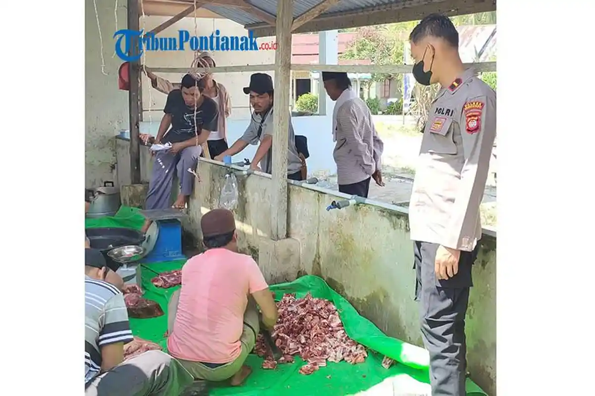 Beri Rasa Aman, Polsek Capkala Kerahkan Anggota Lakukan Pengamanan Rangkaian Perayaan Idul Adha