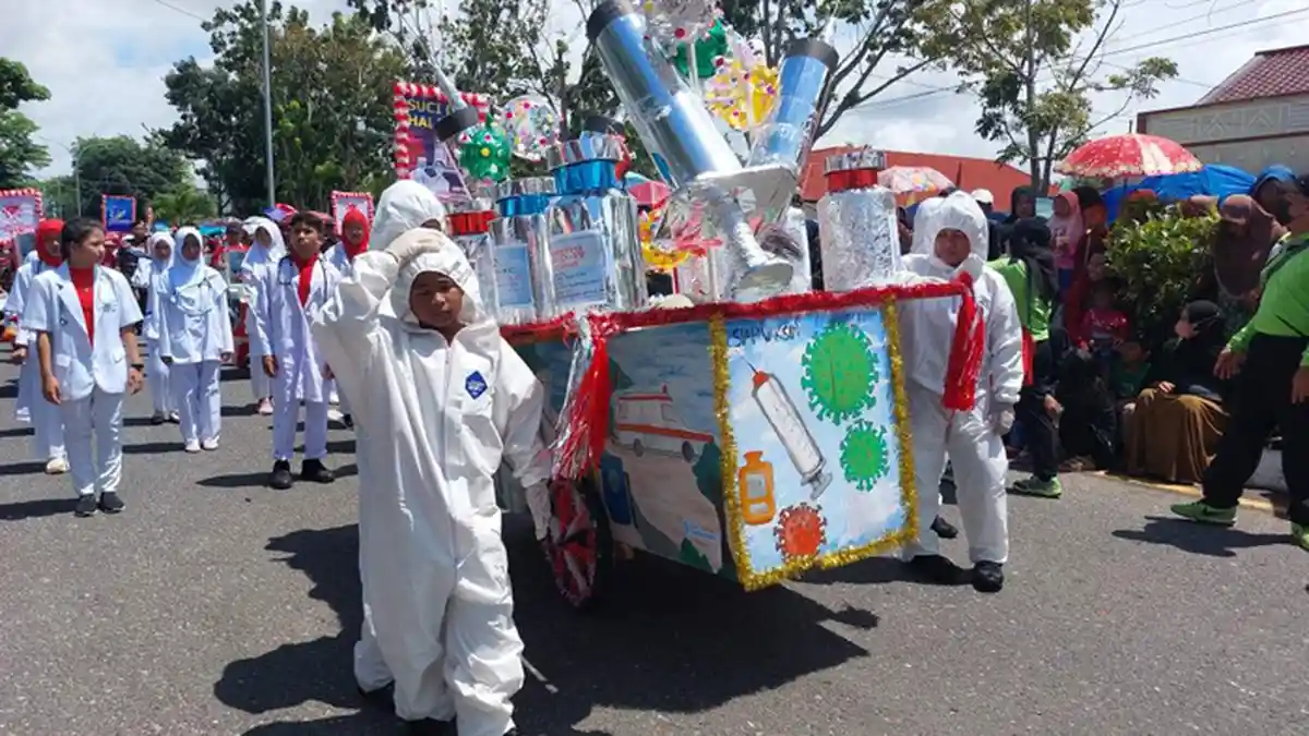 Karnaval HUT ke-77 Kemerdekaan RI, Tema Corona Terbanyak Digunakan Peserta