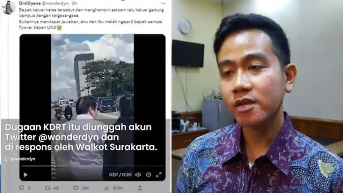 Dosen UNS Diduga Lakukan KDRT, Gibran Bakal Dampingi Korban hingga Kata Dekan