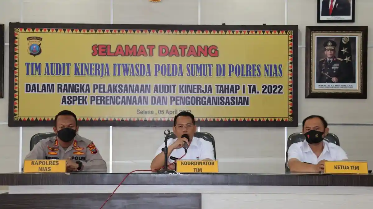 Terima Audit Itwasda Polda Sumut, Kapolres Nias: Akan Jadi Evaluasi Demi Kemajuan