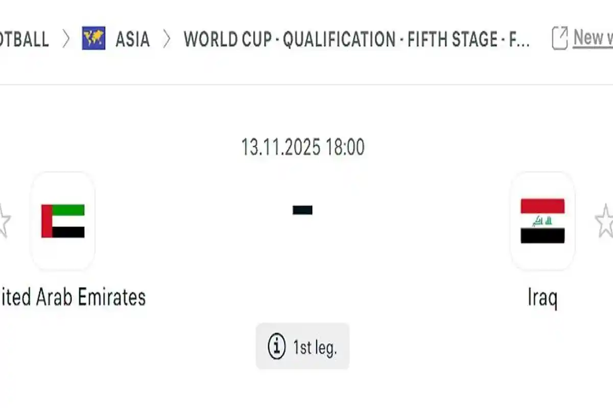 Jadwal Jam Tayang Uni Emirat Arab vs Irak Leg 1 Ronde 5 Kualifikasi Piala Dunia 2026 Lengkap H2H