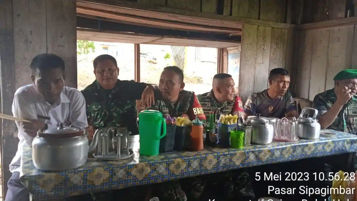 Potret TNI-Polri Saipar Dolok Hole, Kapolsek Iptu Manullang: Hubungan Kami Sudah Terjaga Sejak Lama
