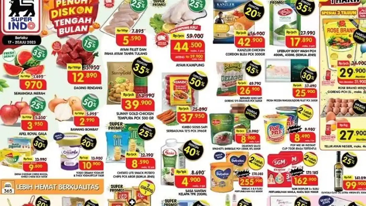 KATALOG Promo JSM Superindo Hari Ini 21 Juli 2023 Serba Hemat Akhir Pekan, Banyak Diskon