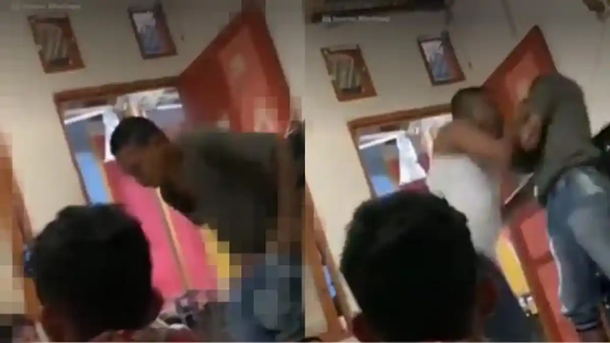 Viral Seorang Pria Asik Joget Sambil Buka Celana di Depan Istri Orang, Berujung Kena Bogem Mentah