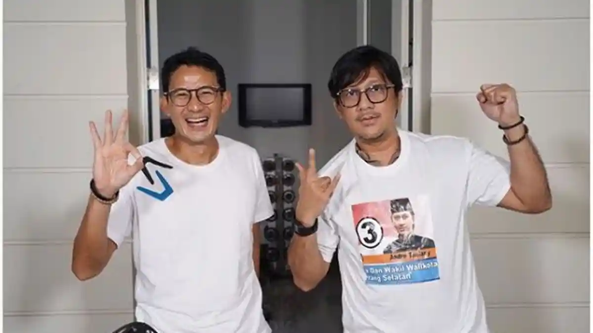 Sandiaga Uno Semringah Saat Didatangi Andre Taulany, Netizen Malah Mengungkit Permasalahan Istrinya