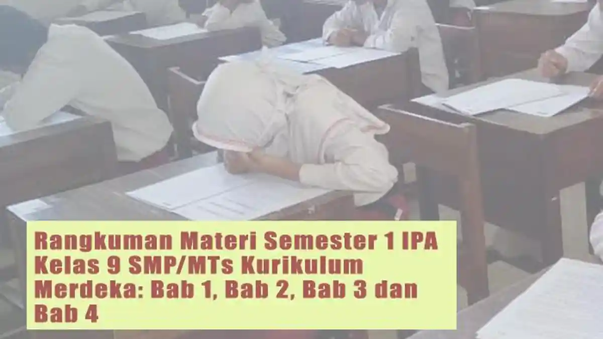 Rangkuman IPA Kelas 9 SMP/MTs Kurikulum Merdeka: Bab 1, Bab 2, Bab 3 dan Bab 4 Semester 1