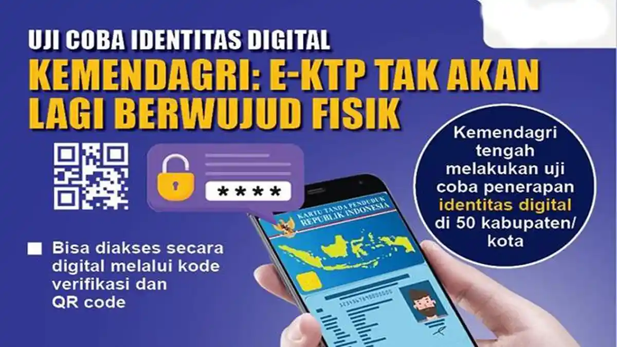 Kemendagri Peralahan Mengalihkan e-KTP Jadi Aplikasi, Ternyata Begini Dapatkan QR code KTP Digital!