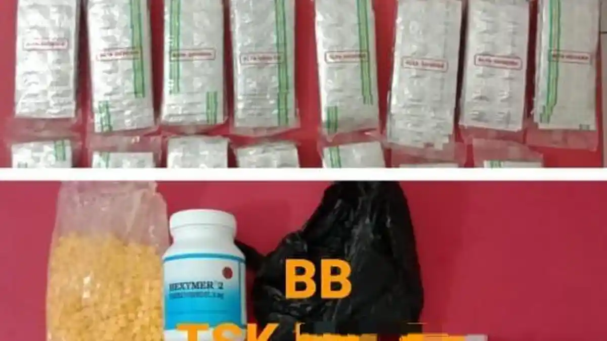 Satresnarkoba Polresta Banyumas Tangkap 2 Pria di Teras Rumah dan Sita Ribuan Obat Terlarang