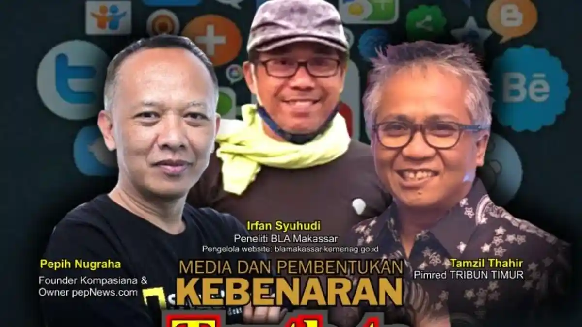 Bahas Media dan Pembentukan Kebenaran, Balai Litbang Agama Makassar Hadirkan Dua Jurnalis Senior