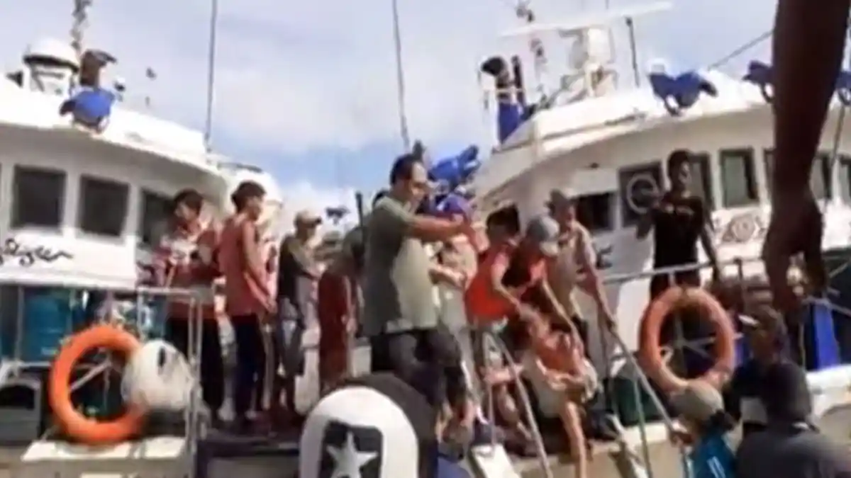 Viral Puluhan ABK Indonesia Hajar Kapten Kapal Ikan Asal Taiwan 