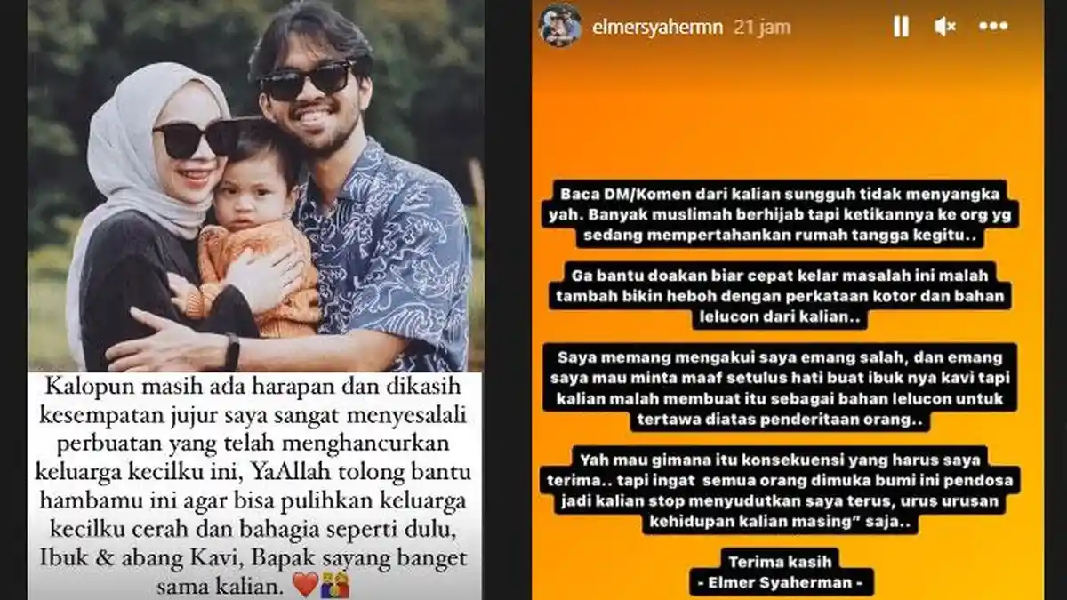 Kemarahan Elmer Perselingkuhan Dengan Pramugari Jadi Bahan Bully, Melas Minta Maaf ke Ira Nandha