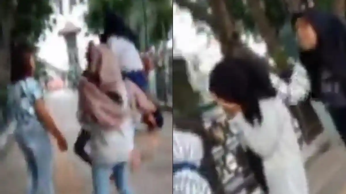 VIRAL Video Remaja Putri di Gresik Dipukuli hingga Ditendang Bergantian, Pelakunya 7 Siswi SMP