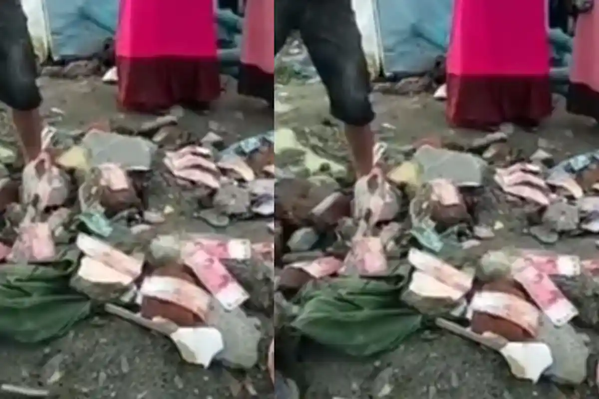 Temuan Uang Pecahan Rp 100.000 & Rp 50.00 Hebohkan Warga Palu, Diduga Milik Korban Gempa dan Tsunami