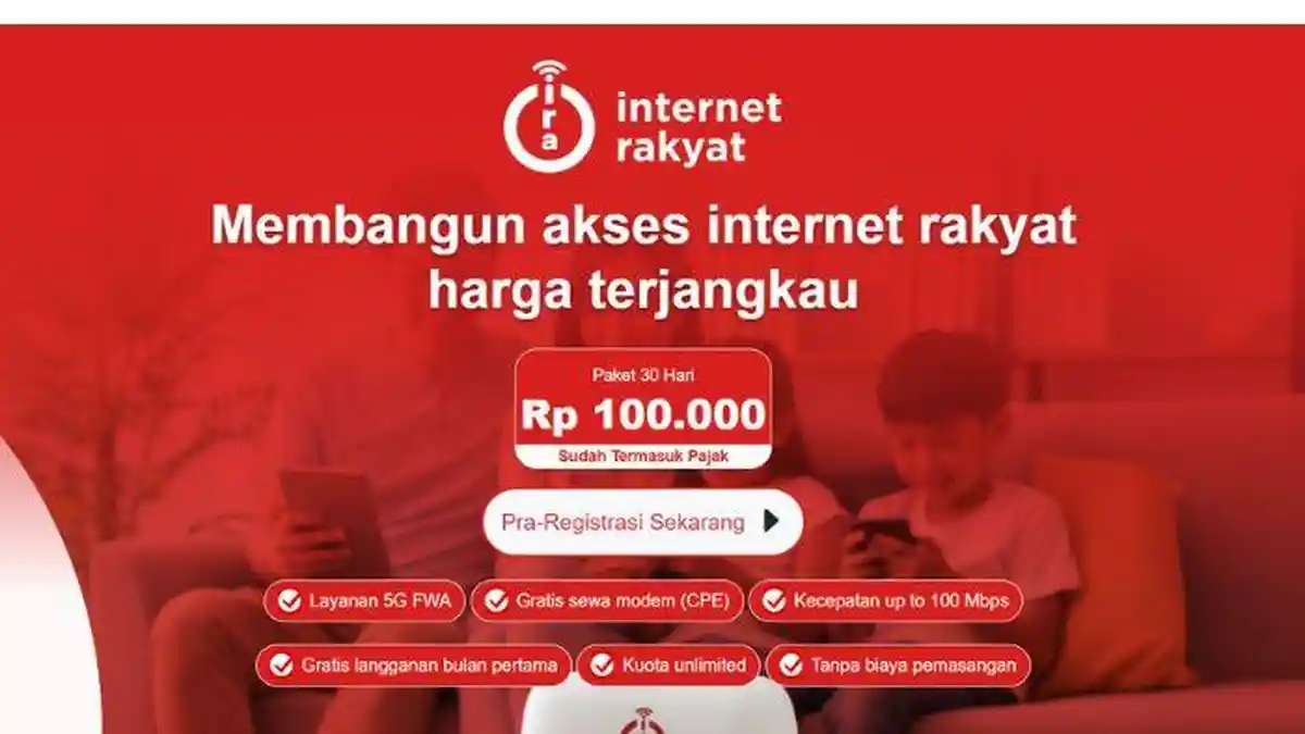 Cara Cek dan Daftar Internet Rakyat internetrakyat.id: WiFi 5G  Rp 100 Ribu, Tersedia di 3 Wilayah!