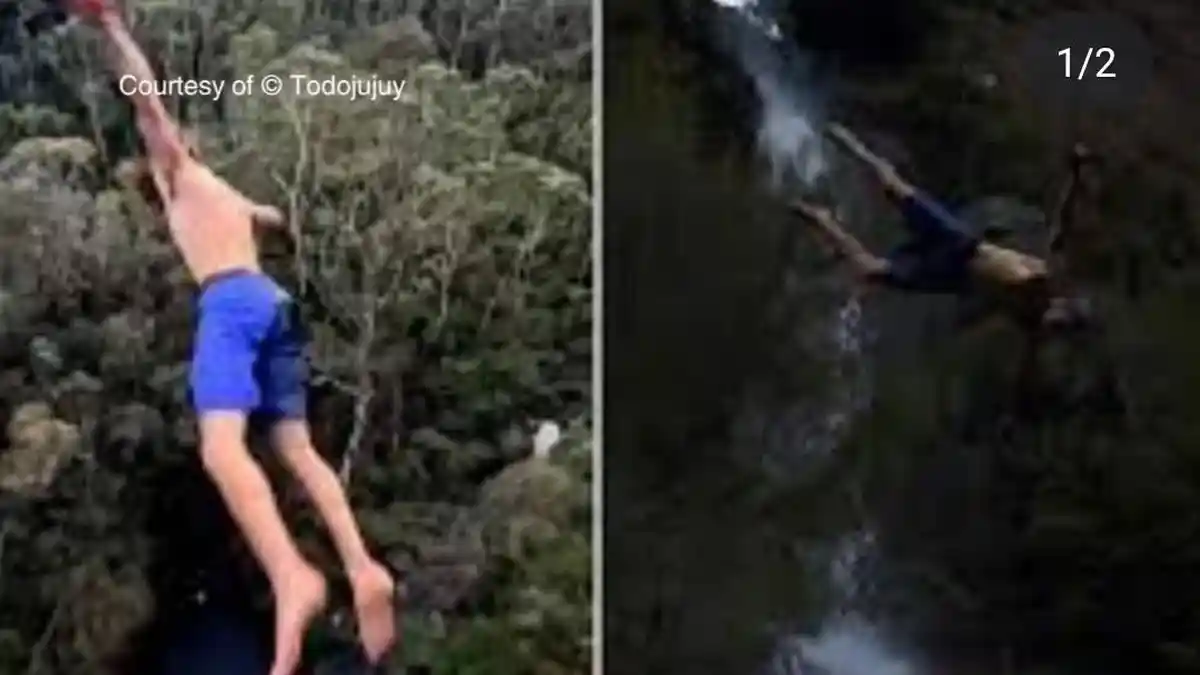 Rekor Gagal, Vali Alami Retak Tengkorak Usai Lompat dari Air Terjun 42,5 Meter