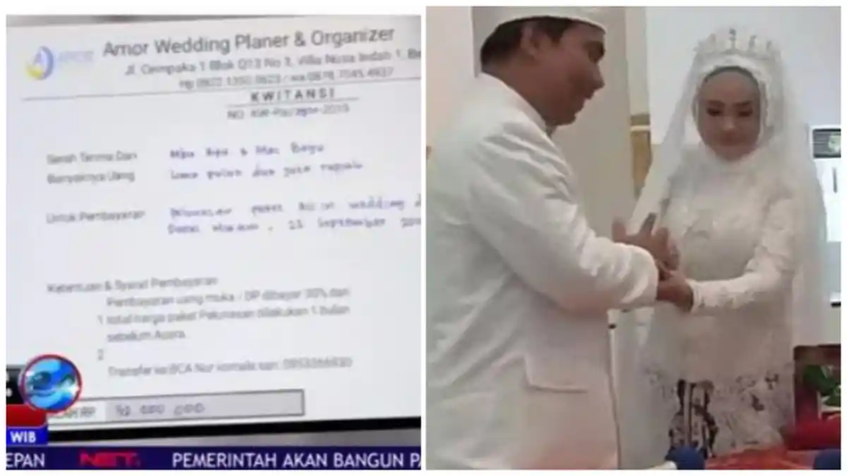 Lagi Pengantin Ditipu Amor Wedding Organizer, Mempelai Pria: Bunuh Gue Sekarang! Rp 89 Juta Melayang