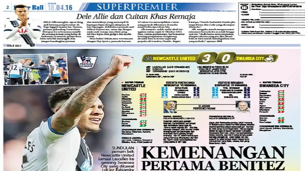 Kemenangan Pertama Rafael Benitez