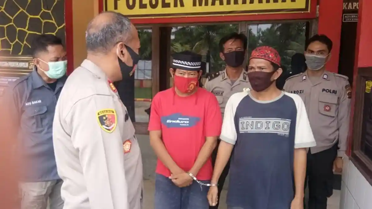 Jalankan Judi Jenis Togel, Dua Pria Ditangkap Polsek Mariana Banyuasin